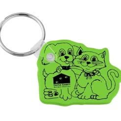 Cats & Dogs Soft Keychain - Translucent
