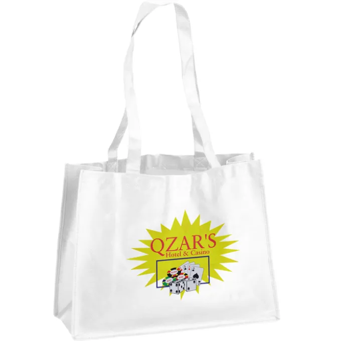 Celebration Shopping Tote - 12 inches x 16 inches - 28 inches Handles - Full Color
