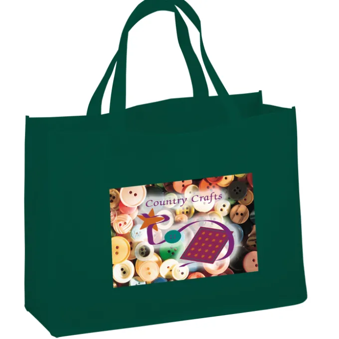 Celebration Shopping Tote - 12 inches x 16 inches - 18 inches Handles - Full Color