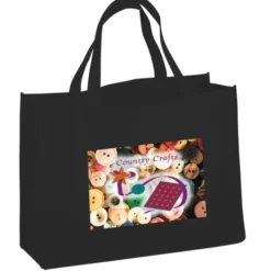 Celebration Shopping Tote - 12 inches x 16 inches - 18 inches Handles - Full Color