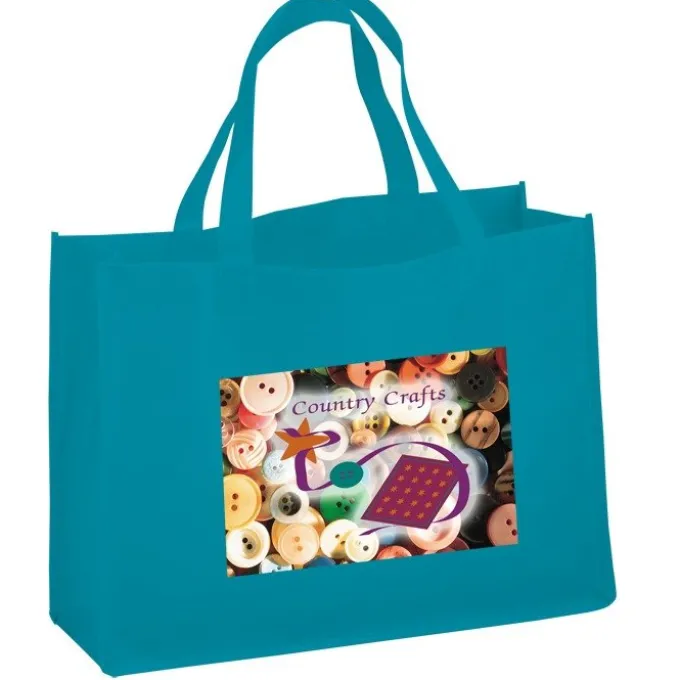 Celebration Shopping Tote - 12 inches x 16 inches - 18 inches Handles - Full Color