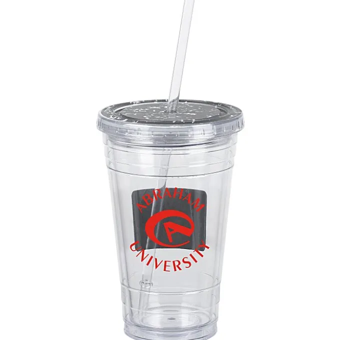 Chalkboard Tumbler with Straw - 16 oz.