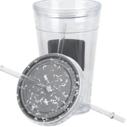 Chalkboard Tumbler with Straw - 16 oz.