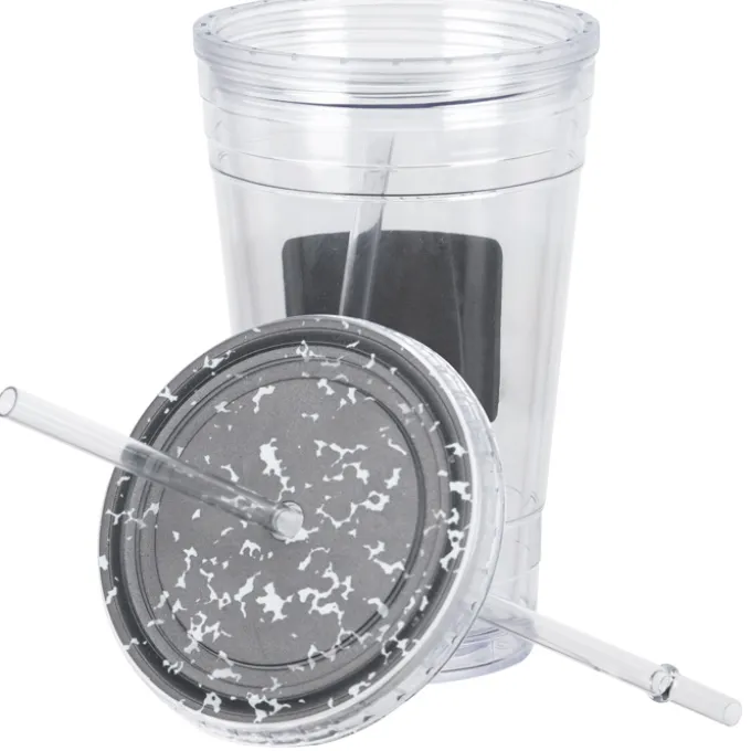 Chalkboard Tumbler with Straw - 16 oz.