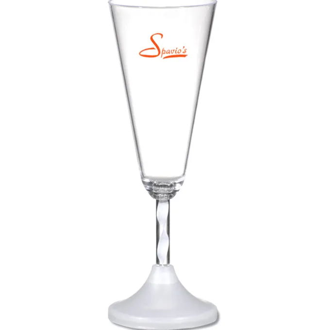 Champagne Glass with Light-Up Spiral Stem - 7 oz. - 24 hr