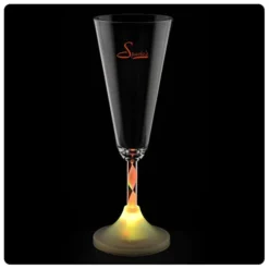 Champagne Glass with Light-Up Spiral Stem - 7 oz. - 24 hr