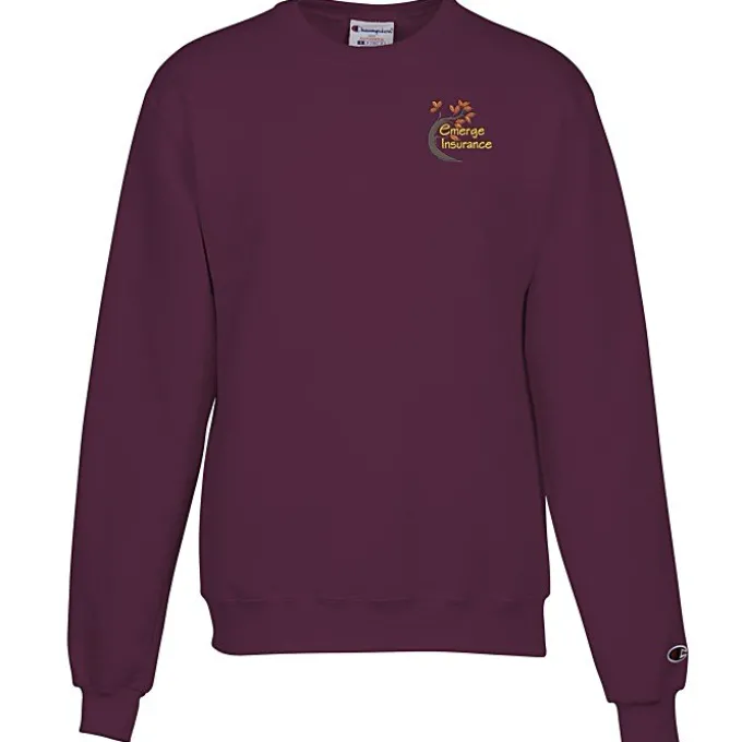 Champion Powerblend Crew Sweatshirt - Men's - Embroidered