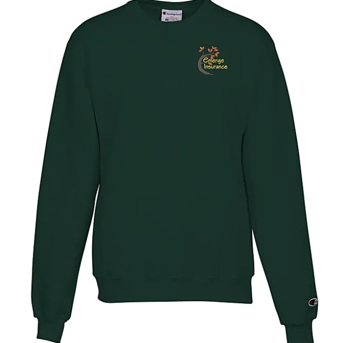 Champion Powerblend Crew Sweatshirt - Men's - Embroidered