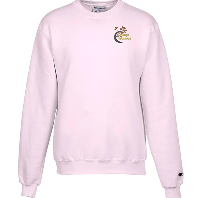 Champion Powerblend Crew Sweatshirt - Men's - Embroidered
