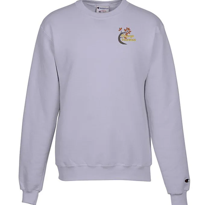 Champion Powerblend Crew Sweatshirt - Men's - Embroidered