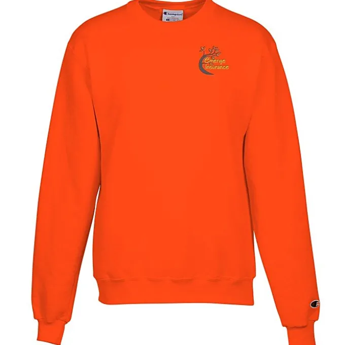 Champion Powerblend Crew Sweatshirt - Men's - Embroidered