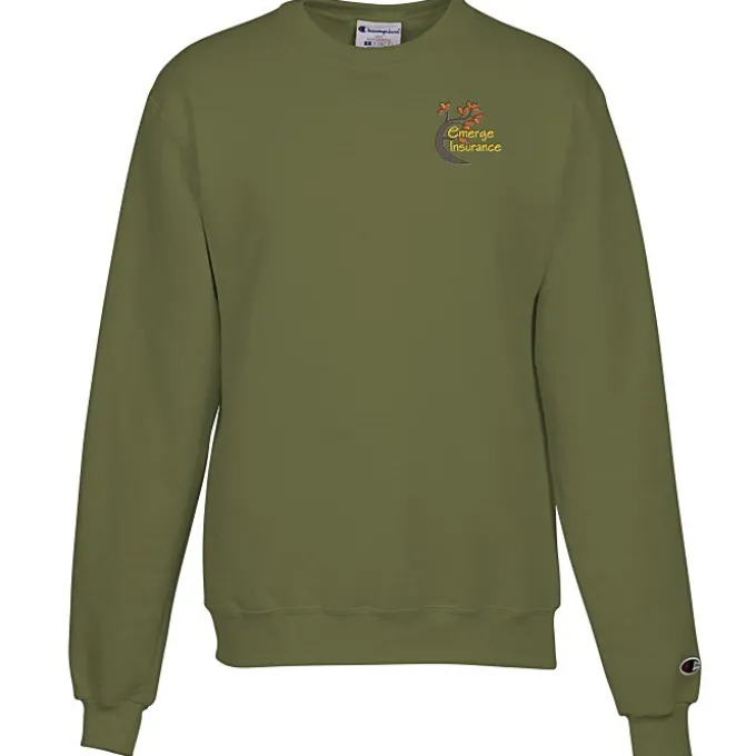 Champion Powerblend Crew Sweatshirt - Men's - Embroidered