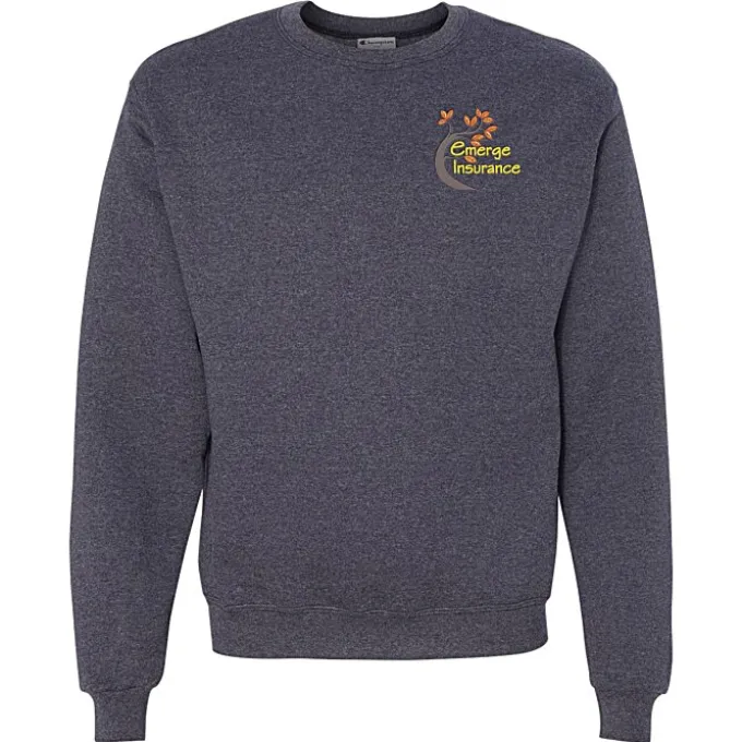 Champion Powerblend Crew Sweatshirt - Men's - Embroidered
