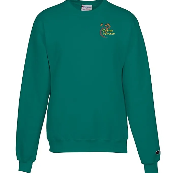 Champion Powerblend Crew Sweatshirt - Men's - Embroidered