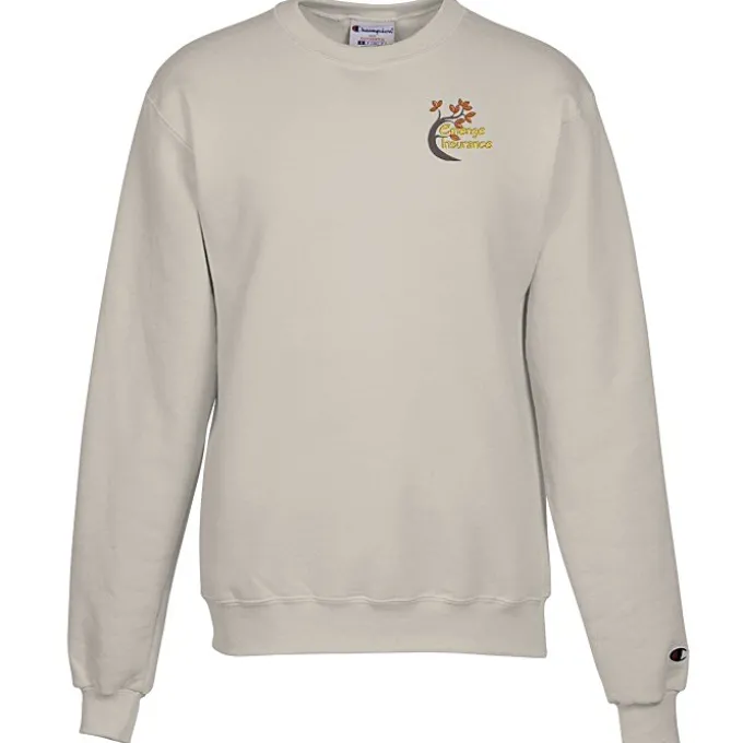 Champion Powerblend Crew Sweatshirt - Men's - Embroidered
