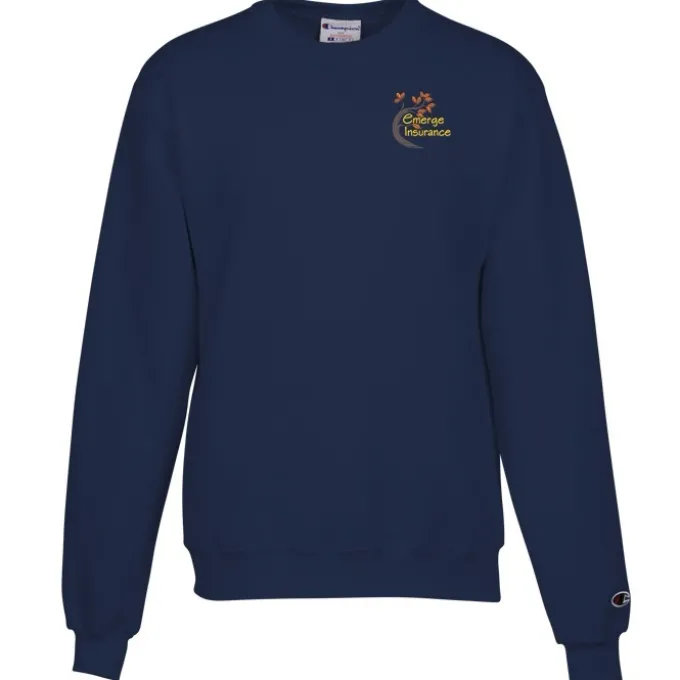 Champion Powerblend Crew Sweatshirt - Men's - Embroidered