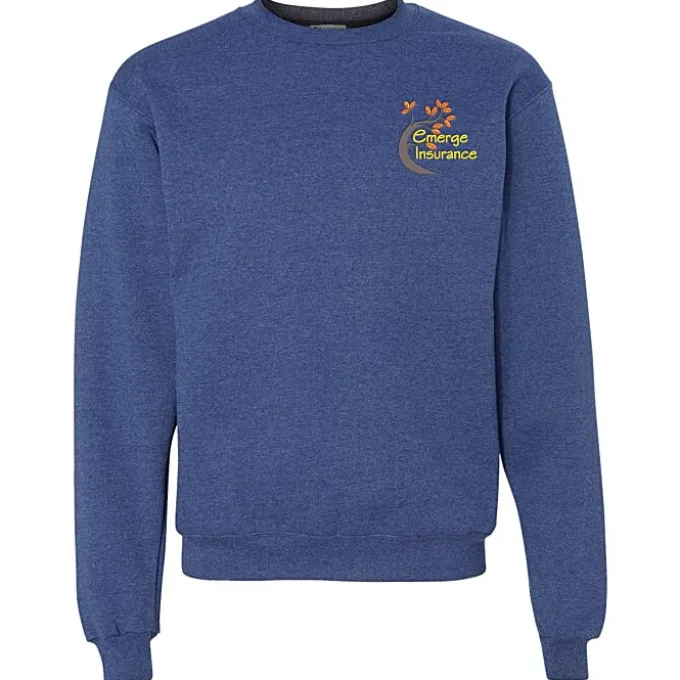 Champion Powerblend Crew Sweatshirt - Men's - Embroidered