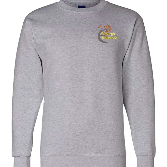 Champion Powerblend Crew Sweatshirt - Men's - Embroidered