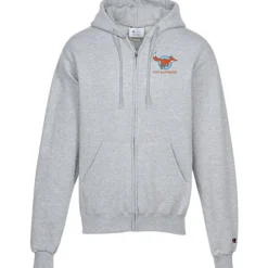 Champion Powerblend Full-Zip Hoodie - Embroidered