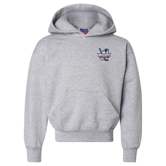 Champion Powerblend Hoodie - Youth - Embroidered