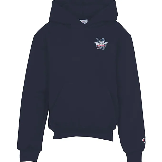 Champion Powerblend Hoodie - Youth - Embroidered