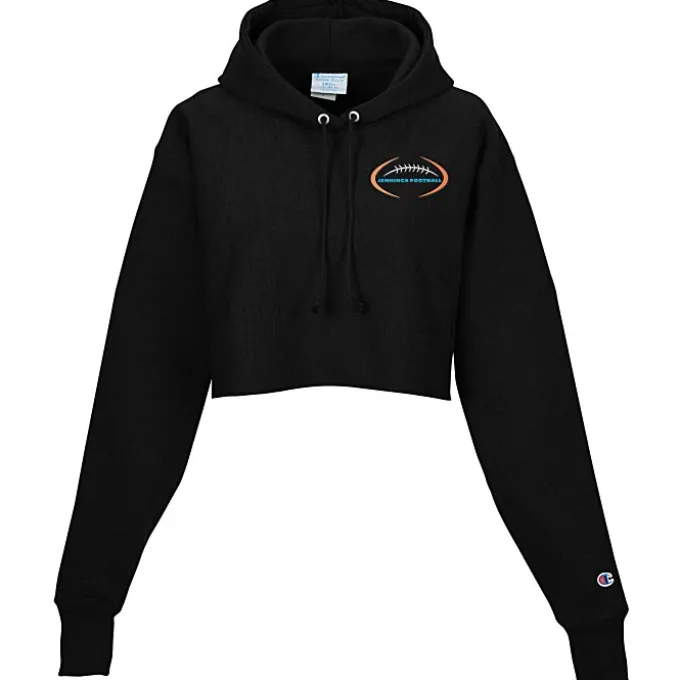 Champion Reverse Weave Cropped Hoodie - Ladies' - Embroidered