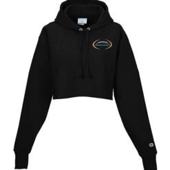 Champion Reverse Weave Cropped Hoodie - Ladies' - Embroidered