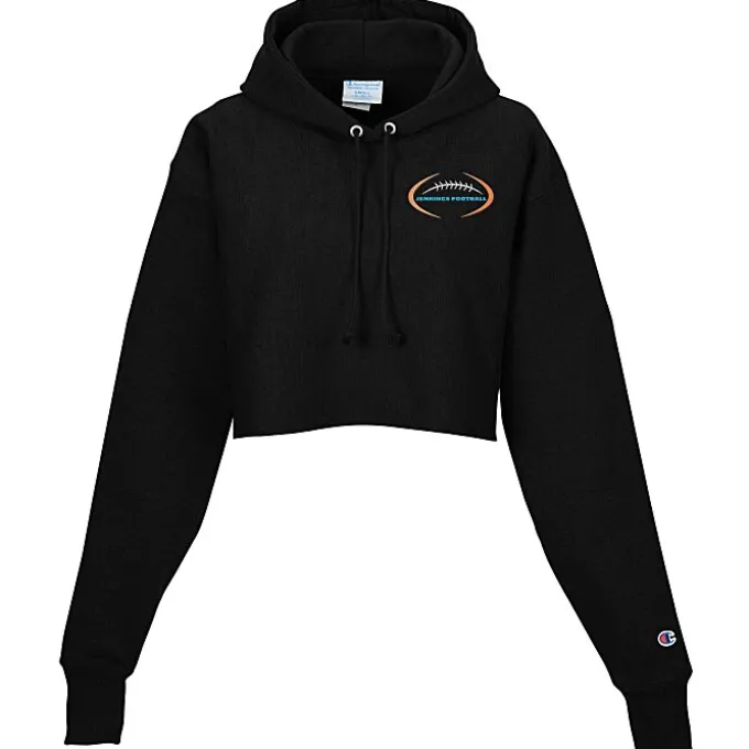 Champion Reverse Weave Cropped Hoodie - Ladies' - Embroidered