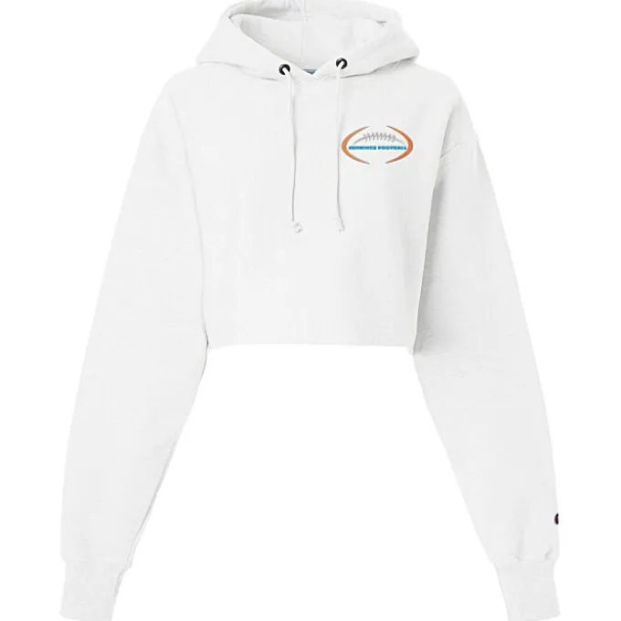 Champion Reverse Weave Cropped Hoodie - Ladies' - Embroidered