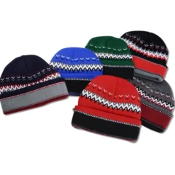 Chevron Heavyweight Beanie with Cuff