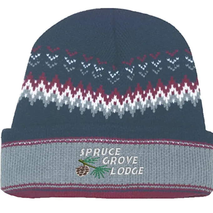 Chevron Heavyweight Beanie with Cuff