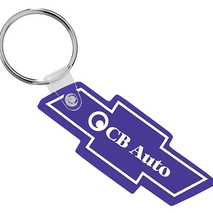 Chevy Bow Tie Soft Keychain - Opaque