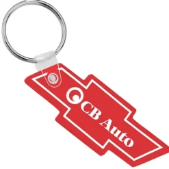Chevy Bow Tie Soft Keychain - Translucent