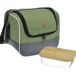 Chic Lunch Cooler with Glass Container Set