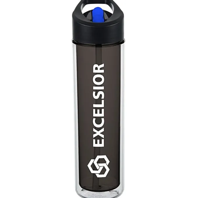 Chiller Insulated Bottle with Two-Tone Flip Straw Lid - 16 oz