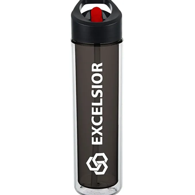 Chiller Insulated Bottle with Two-Tone Flip Straw Lid - 16 oz