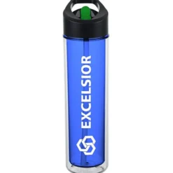 Chiller Insulated Bottle with Two-Tone Flip Straw Lid - 16 oz