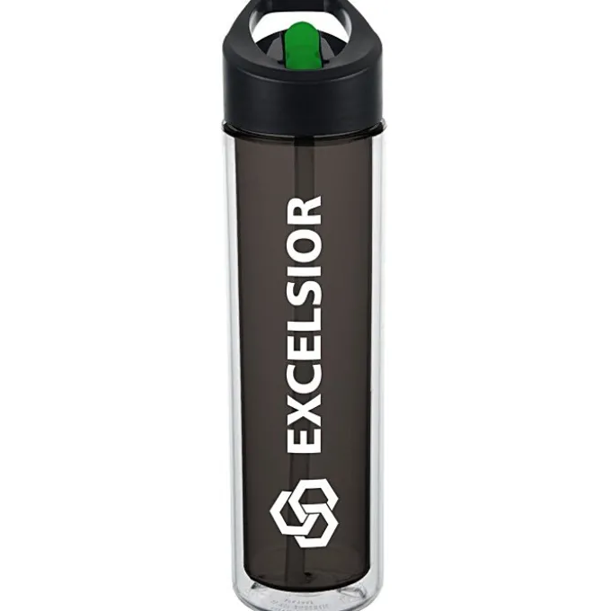 Chiller Insulated Bottle with Two-Tone Flip Straw Lid - 16 oz