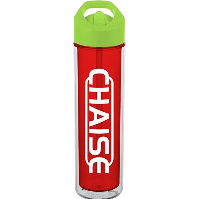 Chiller Insulated Bottle with Flip Straw Lid - 16 oz
