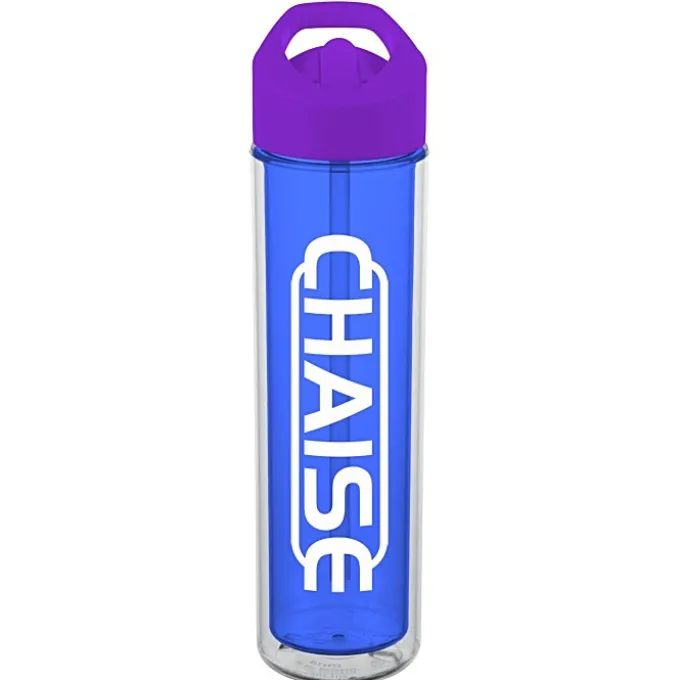 Chiller Insulated Bottle with Flip Straw Lid - 16 oz