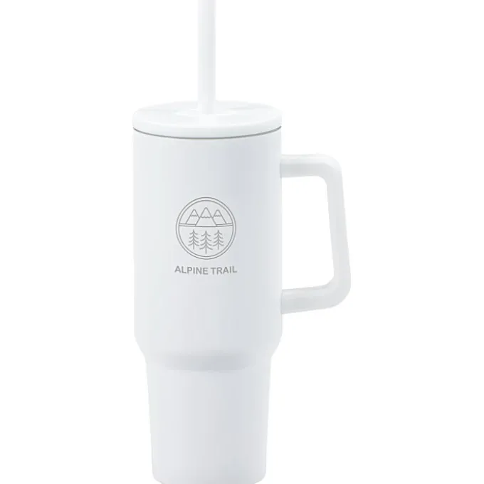 Chill Out Vacuum Mug with Straw - 40 oz. - Laser Engraved