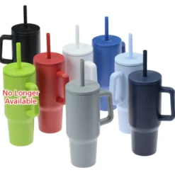 Chill Out Vacuum Mug with Straw - 40 oz. - Laser Engraved