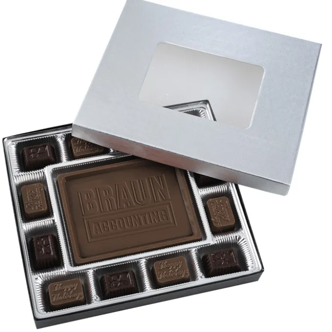 Chocolate Bites - 12-Piece - Silver Box