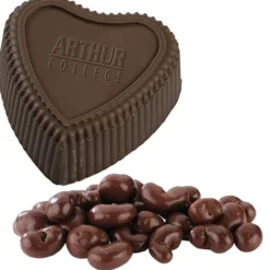 Chocolate Heart Box with Confection - Gold Box