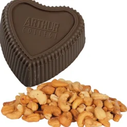 Chocolate Heart Box with Confection - Gold Box