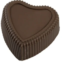 Chocolate Heart Box with Confection - Gold Box