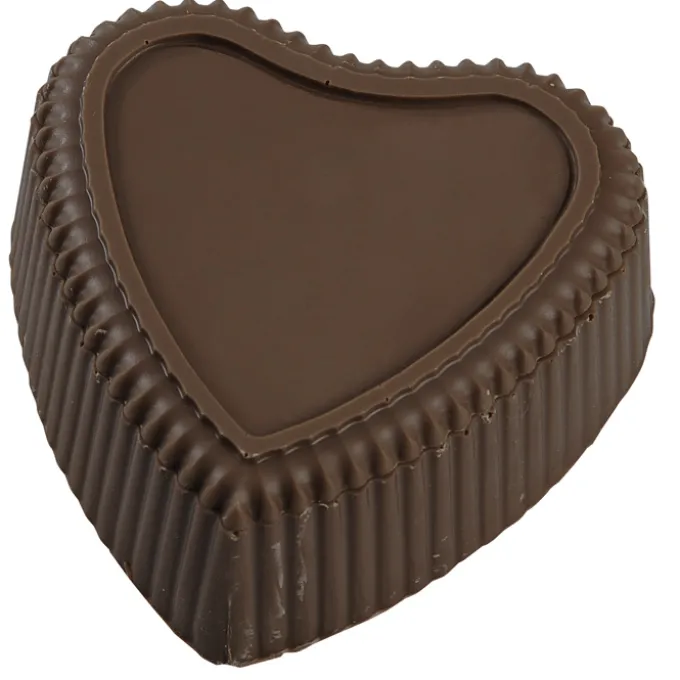 Chocolate Heart Box with Confection - Gold Box