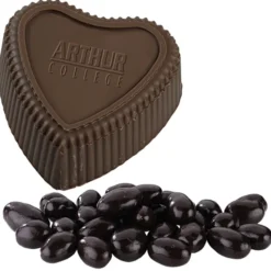 Chocolate Heart Box with Confection - Gold Box