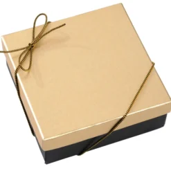 Chocolate Heart Box with Truffles - Gold Box