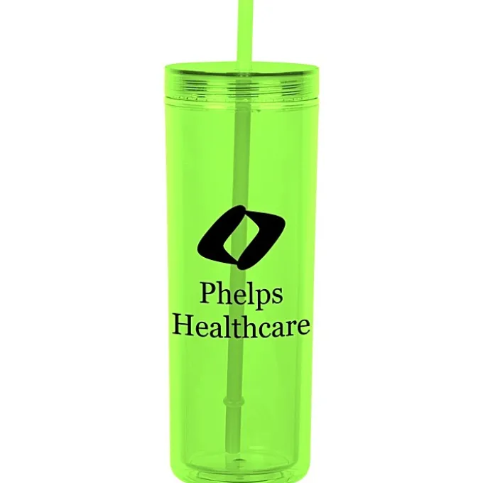Chroma Acrylic Tumbler with Straw - 16 oz